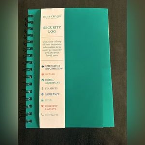 Security Log, Keep important information in one place